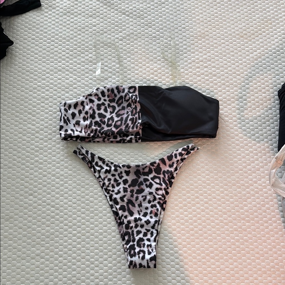 Leopard Print Bikini Set